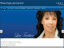 Tablet Screenshot of maquillage-permanent-quebec.com